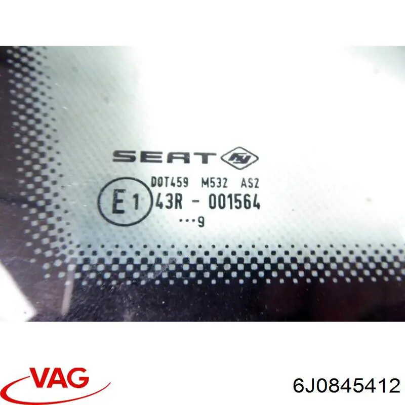 Стекло-форточка двери передней правой VAG 6J0845412 цена, от 38.01 USD