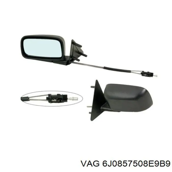 Правое зеркало 6J1857508G9B9 VAG