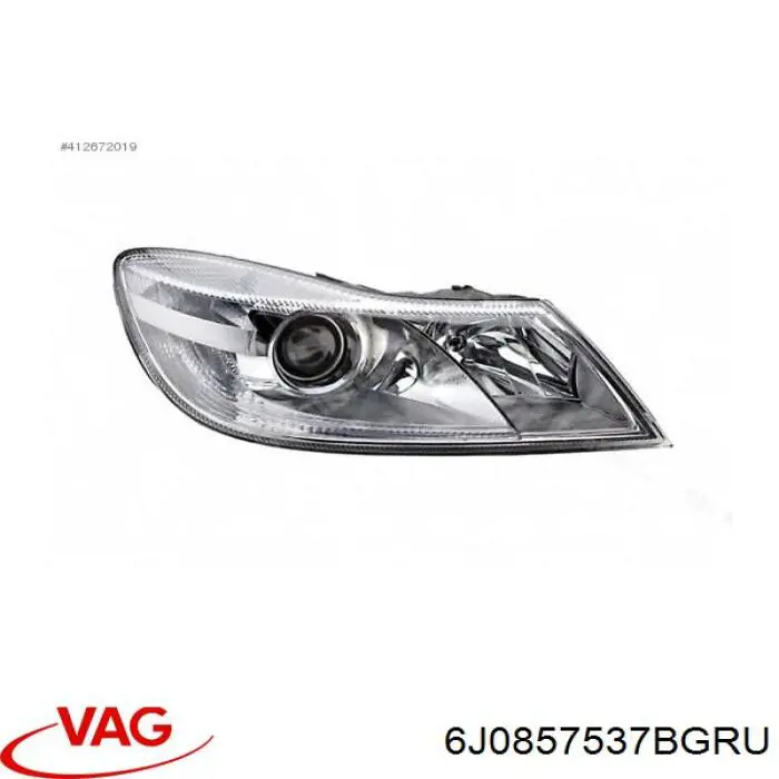 Накладка левого бокового зеркала VAG 6J0857537BGRU цена, от 14.83 USD