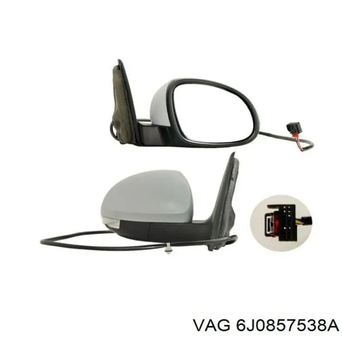 Накладка правого бокового зеркала VAG 6J0857538A9B9 цена, от 10.27 USD