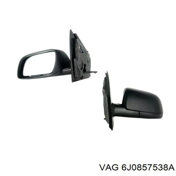 Накладка (крышка) зеркала заднего вида правая 6J0857538A9B9 VAG