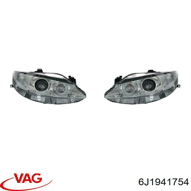 Правая блок фара VAG 6J1941754 цена, от 530.61 USD