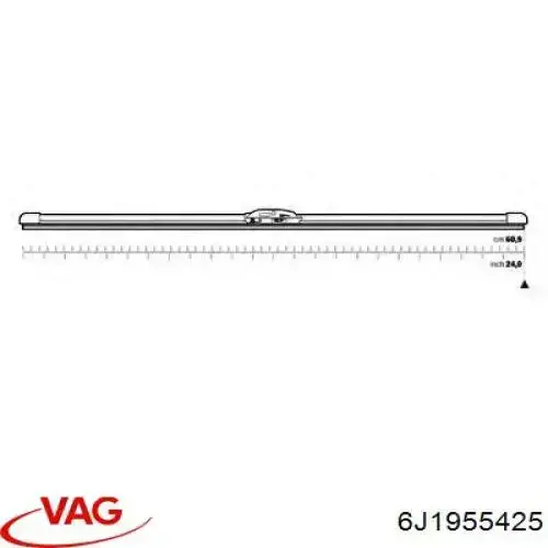 Купить 6J1955425 VAG Щетка-дворник лобового стекла водительская