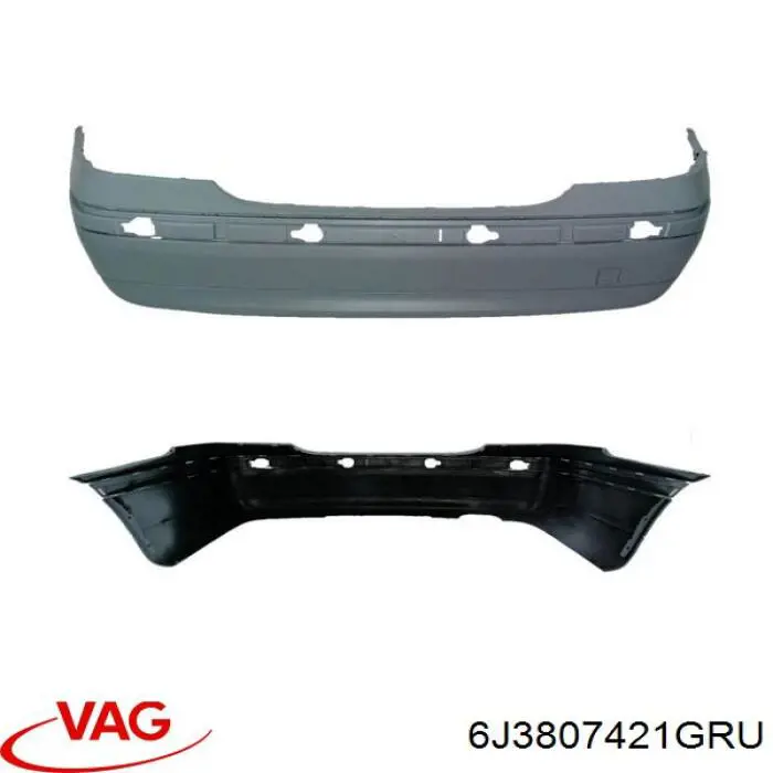 Бампер задний VAG 6J3807421GRU цена, от 208.38 USD