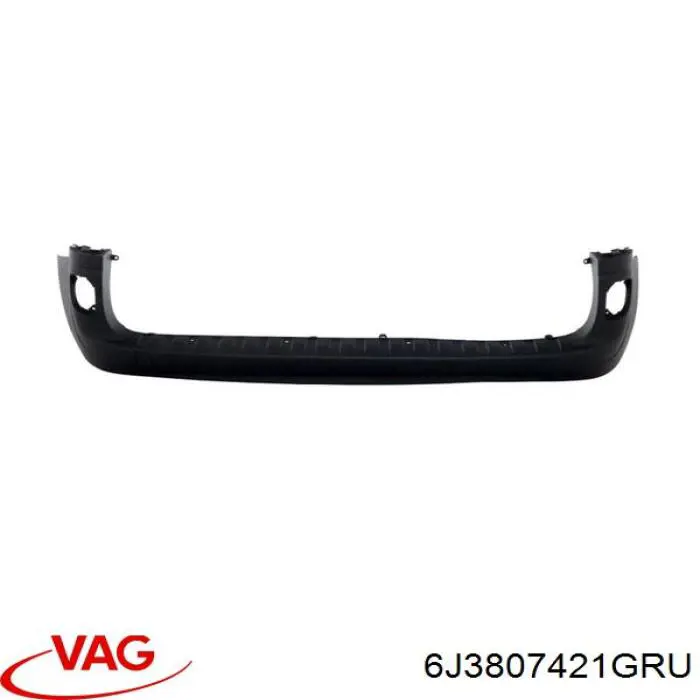 Задний бампер 6J3807421GRU VAG