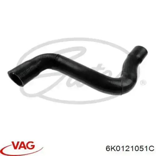 6K0121051C VAG Патрубок радиатора охлаждения нижний