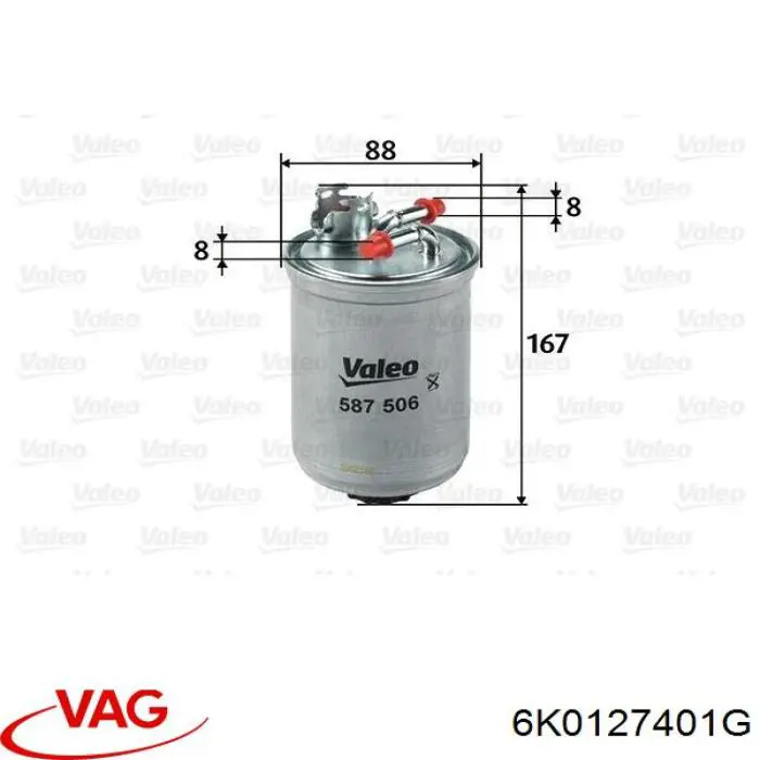 Купить 6K0127401G VAG Фильтр-отстойник топлива грубой очистки