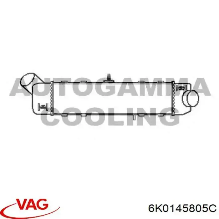 Система охлаждения наддувочного воздуха VAG 6K0145805C цена, от 78.98 USD