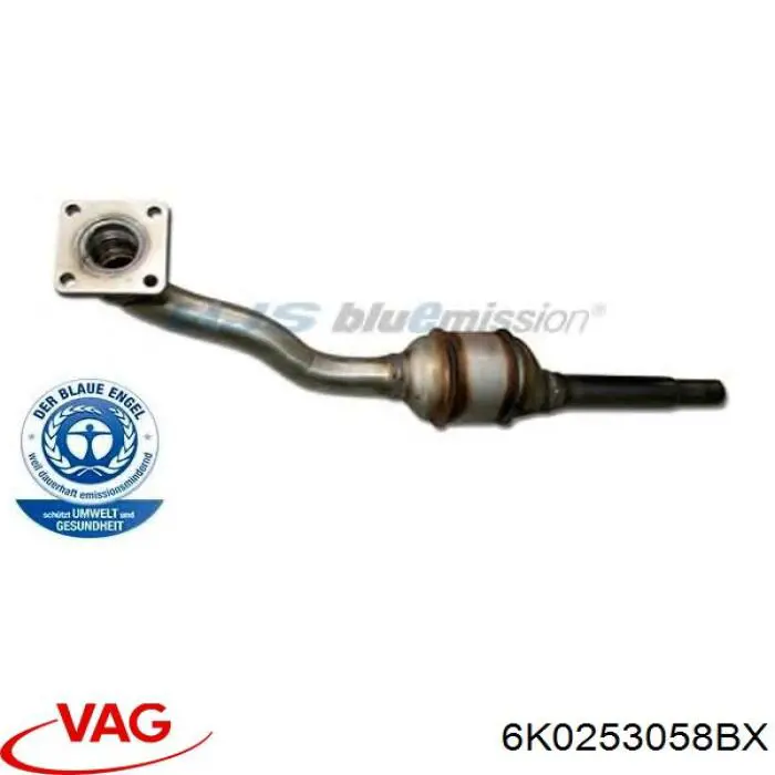 Каталитический нейтрализатор отработавших газов VAG 6K0253058BX цена, от 234.53 USD