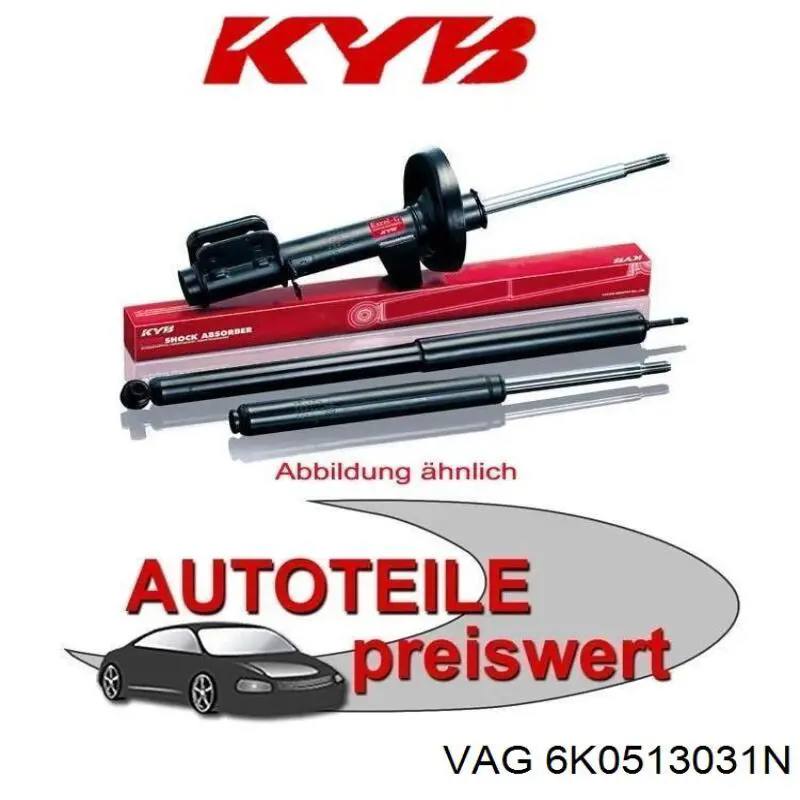 Задний амортизатор VAG 6K0513031N