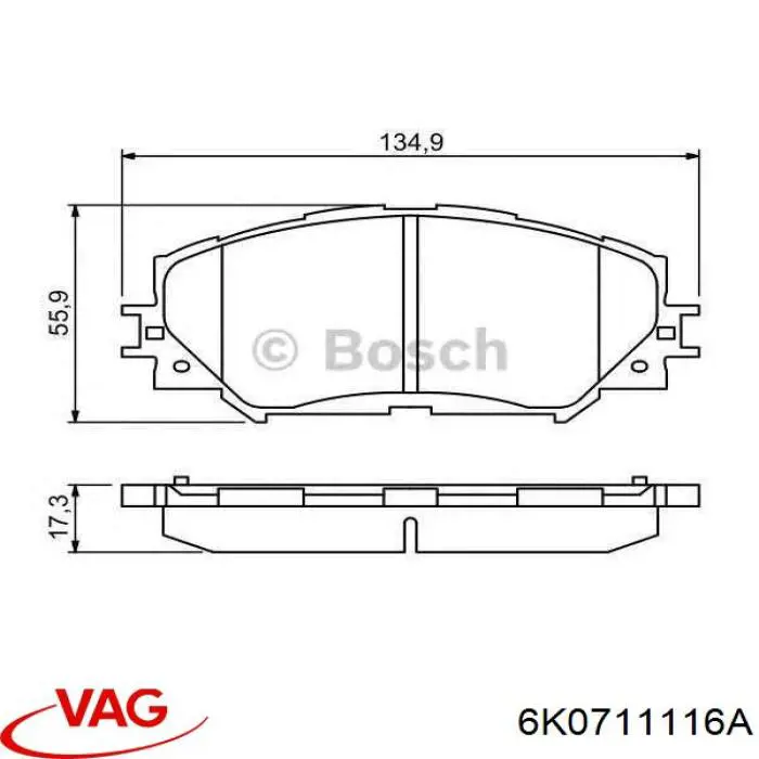  VAG 6K0711116A цена, от 50.68 USD