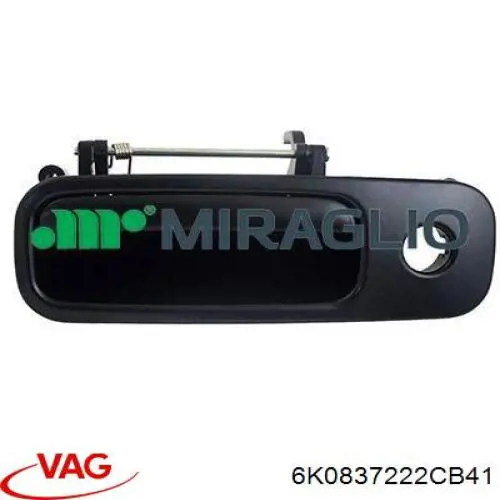 Ручка правой задней двери VAG 6K0837222CB41 цена, от 10.27 USD