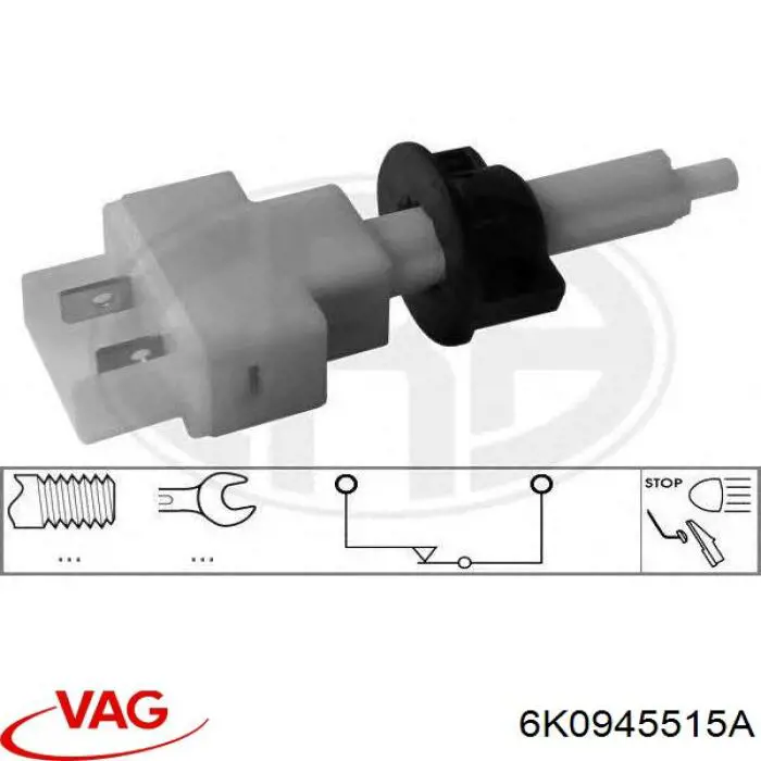 Датчик включения стопсигнала 6K0945515A VAG