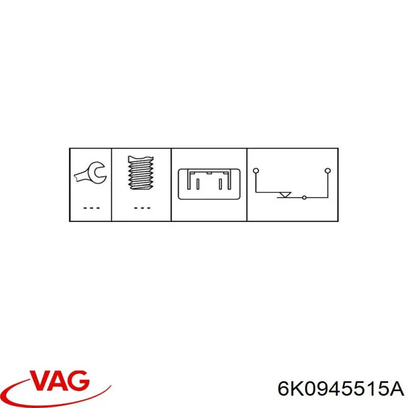 6K0945515A VAG Датчик тормоза