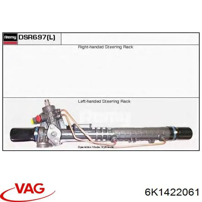 Реечный рулевой механизм VAG 6K1422061 цена, от 172.12 USD