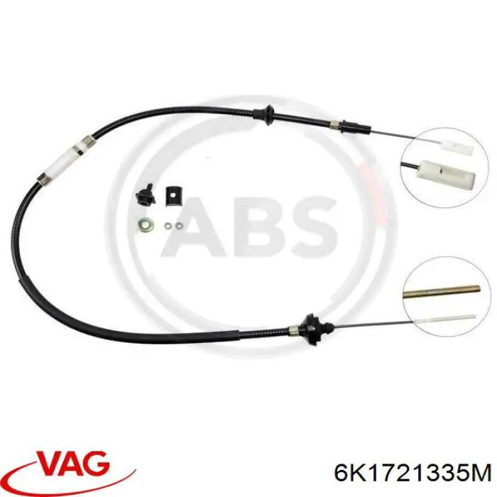 Трос сцепления VAG 6K1721335M цена, от 22.38 USD