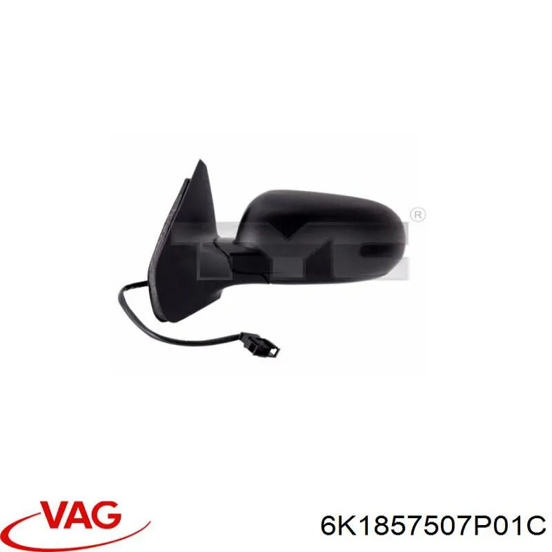 Зеркало заднего вида, левое VAG 6K1857507P01C цена, от 46.90 USD