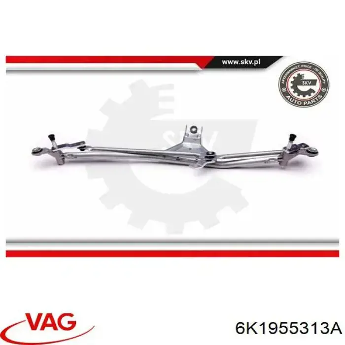 Трапеция щеток лобового стекла VAG 6K1955313A цена, от 30.61 USD