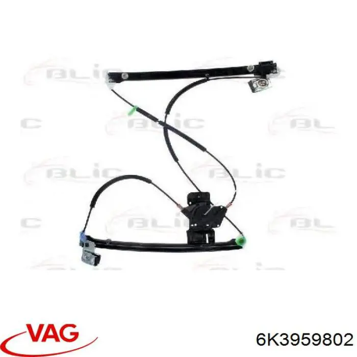 6K3959802C VAG Мотор стеклоподъемника двери передней правой