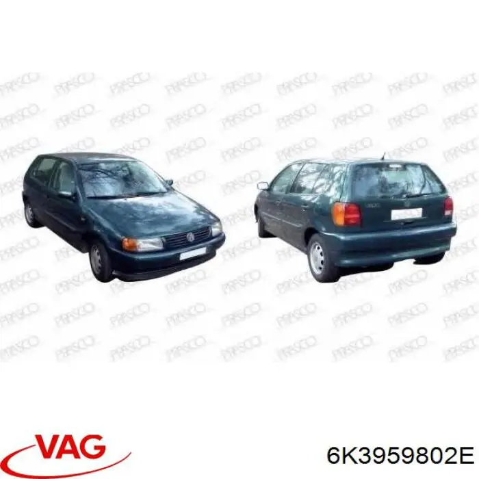 Купить 6K3959802E VAG Мотор стеклоподъемника двери передней правой