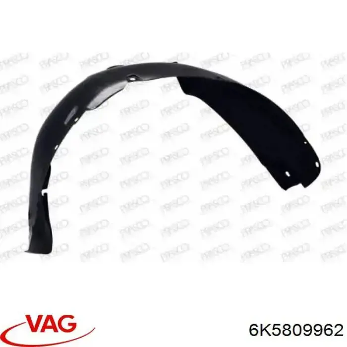 Правый подкрылок переднего крыла VAG 6K0809962CB41 цена, от 12.48 USD