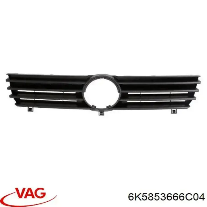 Купить 6K5853666C04 VAG Заглушка (решетка) противотуманных фар бампера переднего правая