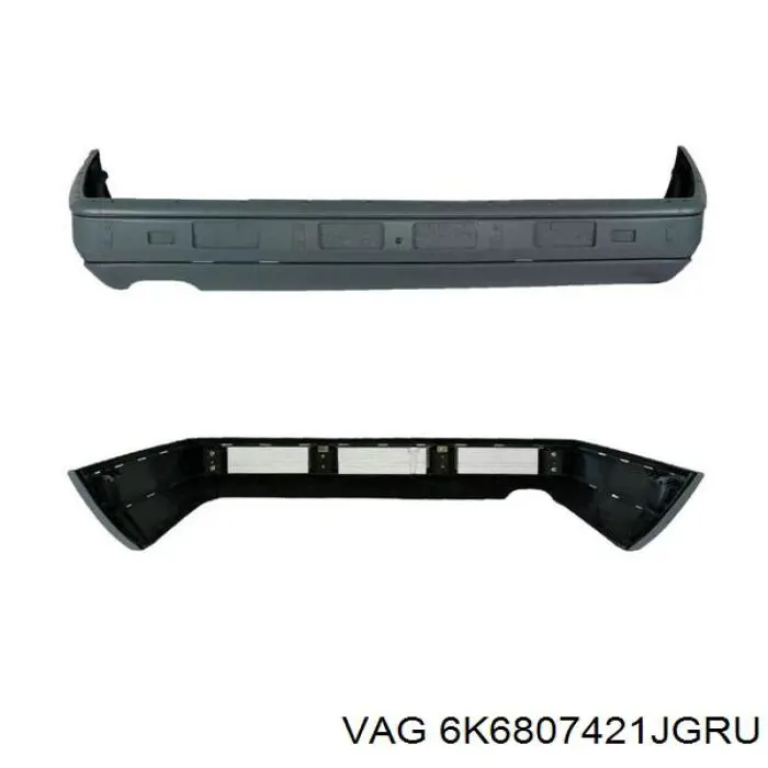 Бампер задний VAG 6K6807421JGRU