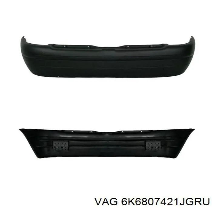Задний бампер 6K6807421JGRU VAG