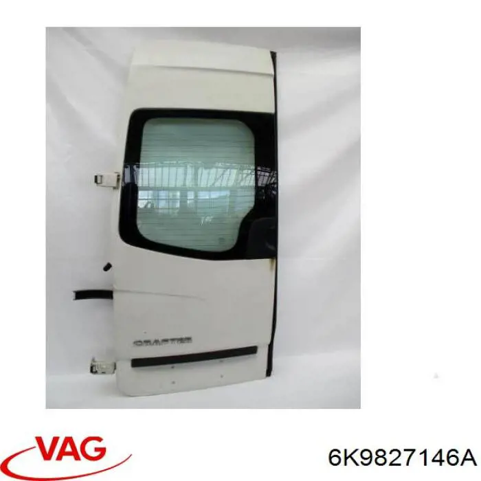 Купить 6K9827146A VAG Дверь фургона задняя распашная правая