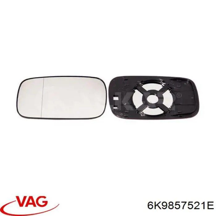 Зеркальный элемент водительского зеркала VAG 6K9857521E цена, от 87.09 USD