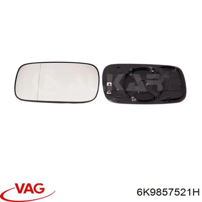 Зеркальный элемент водительского зеркала VAG 6K9857521H цена, от 12.60 USD