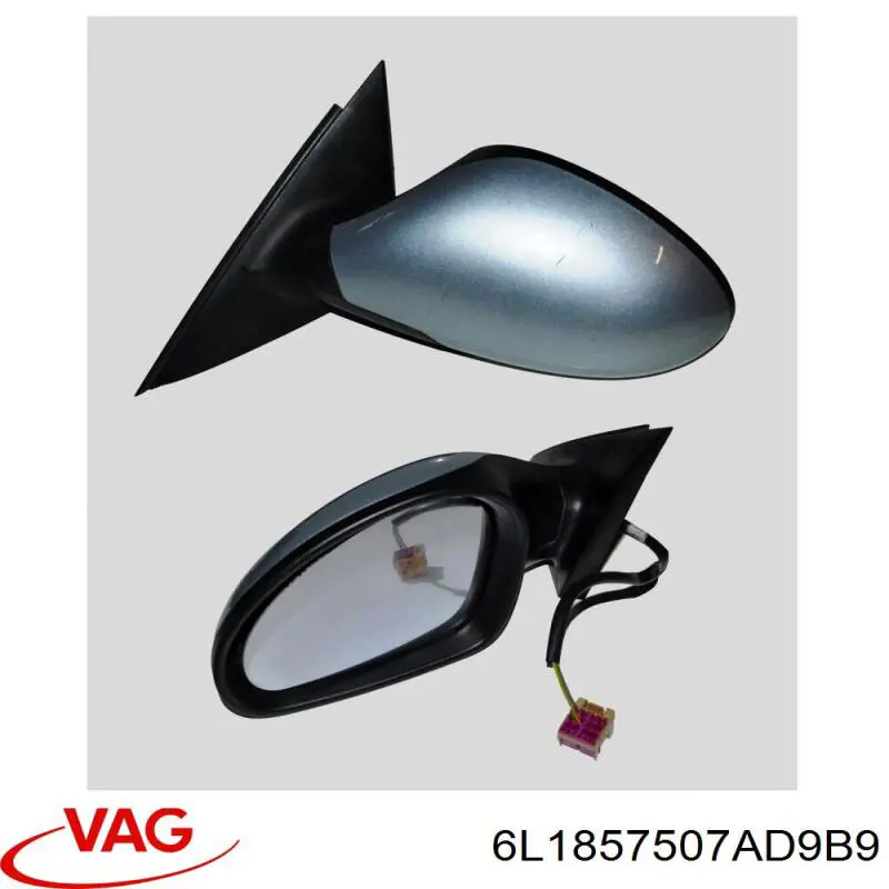 Зеркало заднего вида, левое VAG 6L1857507AD9B9 цена, от 42.47 USD