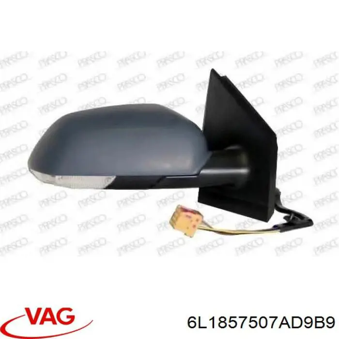 Купить 6L1857507AD9B9 VAG Наружное зеркало левое