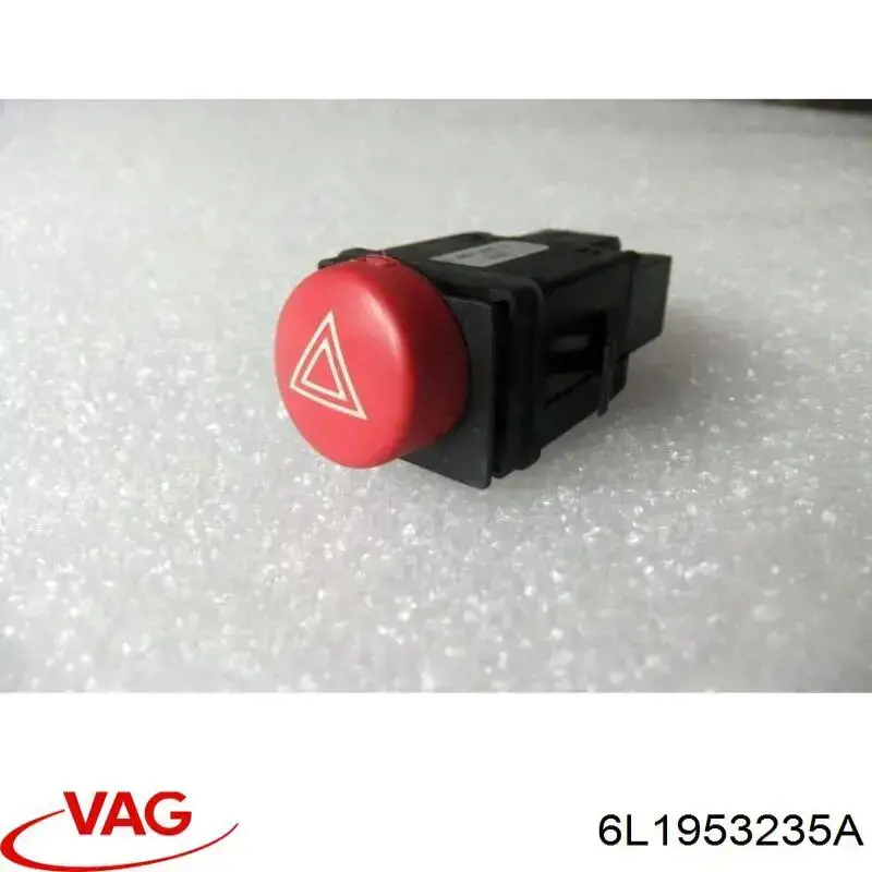 Botão de ativação do sinal de emergência Seat Ibiza III 6L1