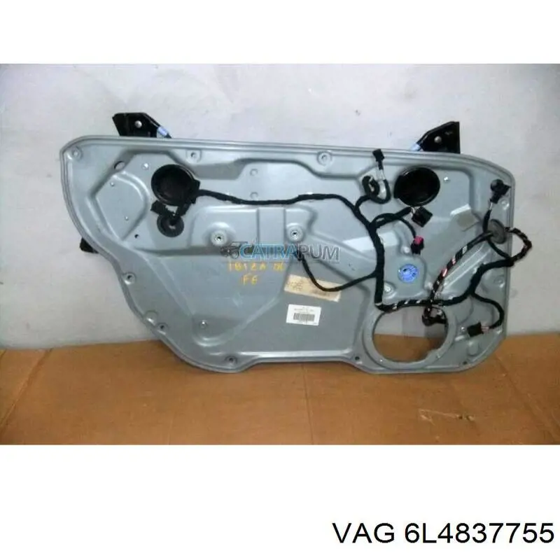 6L4837755 VAG mecanismo de acionamento de vidro da porta dianteira esquerda