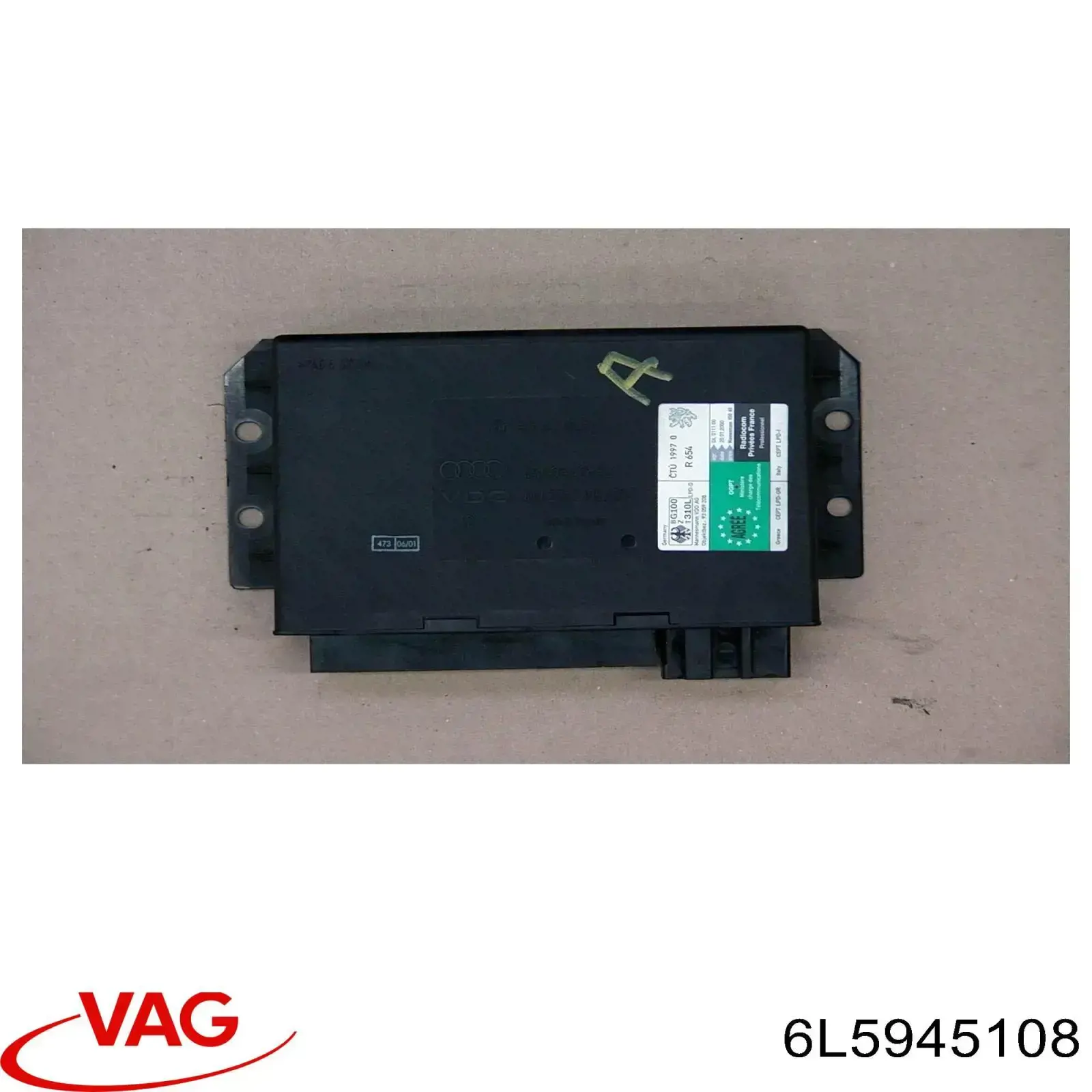 6L5945094 VAG lanterna traseira direita interna