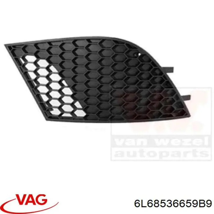 Решетка переднего бампера, левая VAG 6L68536659B9 цена, от 9.28 USD