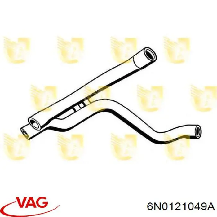 Шланг/патрубок системы охлаждения VAG 6X0121049E цена, от 27.71 USD