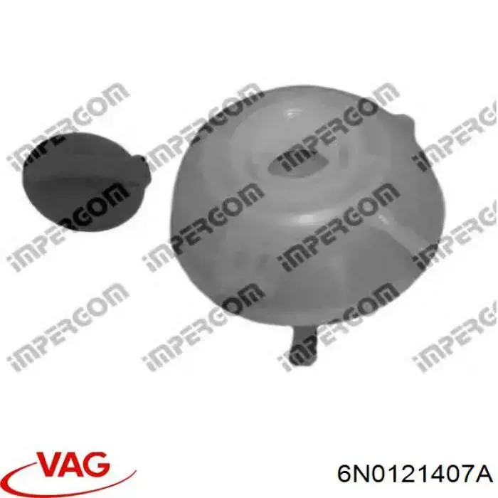 Бачок системы охлаждения двигателя расширительный VAG 6N0121407A цена, от 9.98 USD