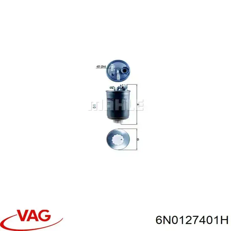 Купить 6N0127401H VAG Фильтр-отстойник топлива грубой очистки