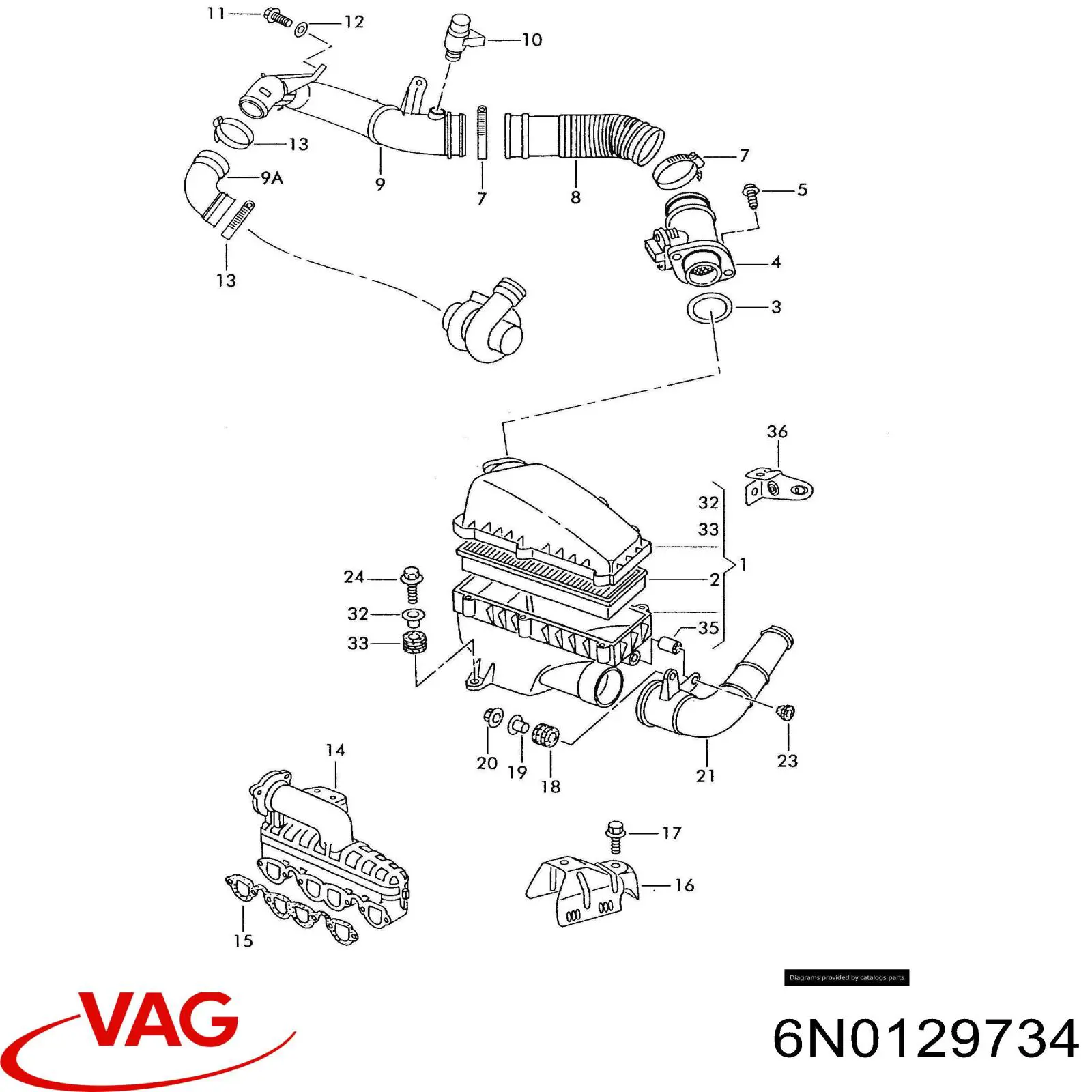  VAG 6N0129734 цена, от 8.44 USD