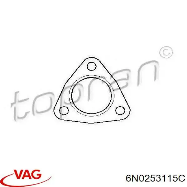 Прокладки выхлопной системы VAG 6N0253115C цена, от 2.15 USD
