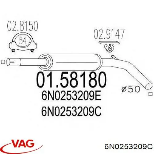  6N0253209C VAG