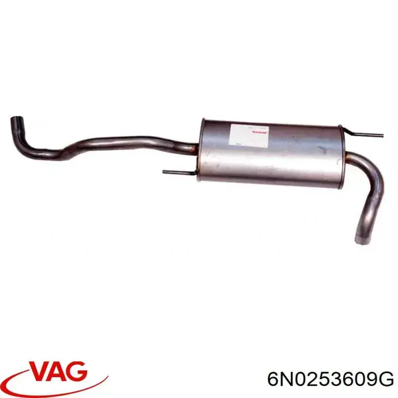 Купить 6N0253609B VAG Глушитель задний