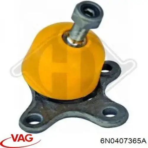 Нижняя правая шаровая опора 6N0407365A VAG