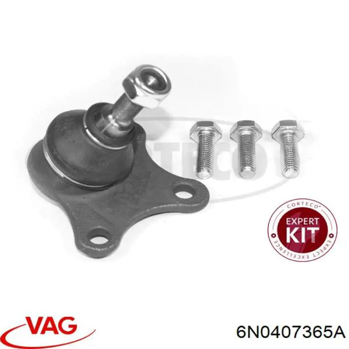 Нижняя правая шаровая опора 6N0407365A VAG