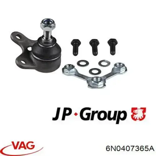 Нижняя правая шаровая опора VAG 6N0407365A цена, от 13.94 USD
