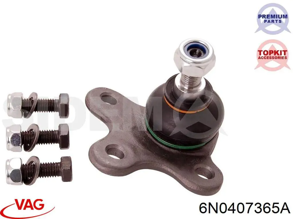 Нижняя правая шаровая опора VAG 6N0407365A цена, от 13.94 USD
