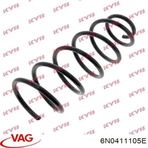 Пружина амортизатора передняя VAG 6N0411105E цена, от 30.38 USD