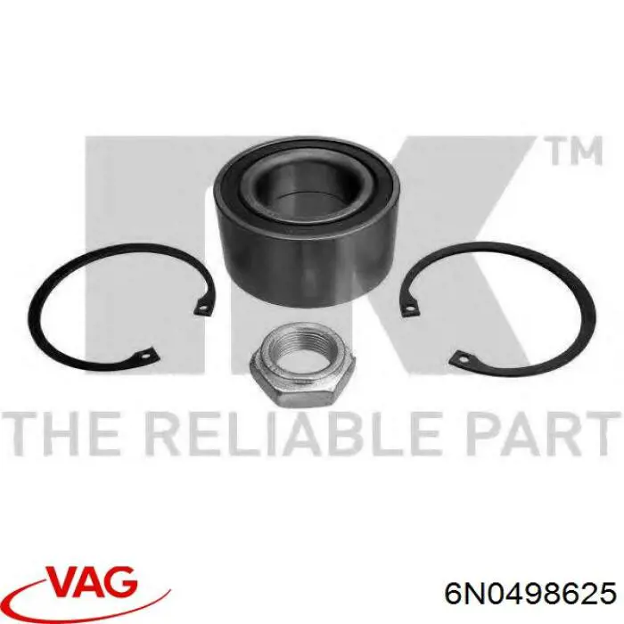 Ступичный подшипник передний VAG 6N0498625